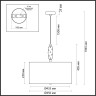 Люстра ODEON LIGHT POLLEN MODERN ODL_EX24 43 E14 5*40W металл керамика ткань, золотой молочный белый 5423/5